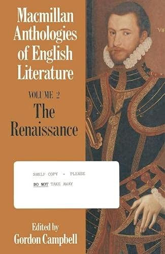 Macmillan Anthologies of English Literature
