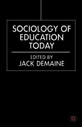 Sociology of Education Today