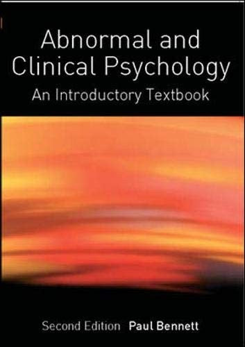Abnormal and Clinical Psychology