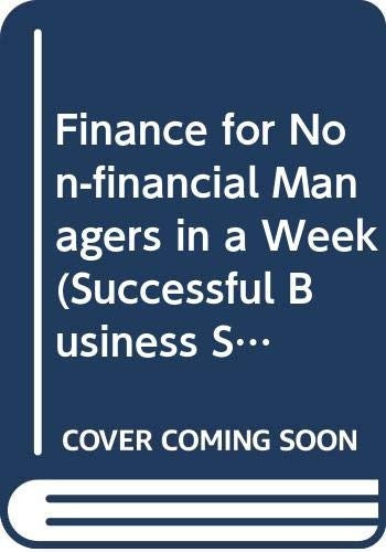 Finance for Non-financial Managers in a Week