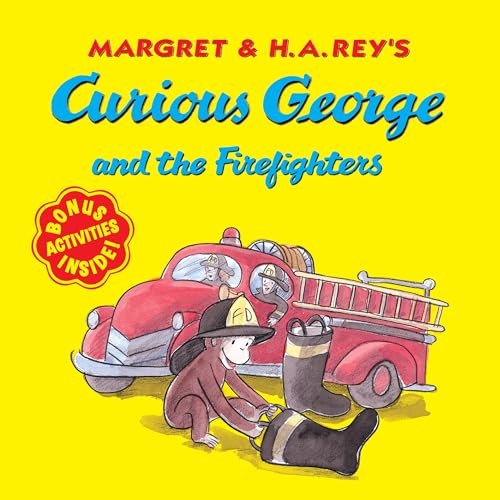 Curious George and the Firefighters: With Bonus Stickers and Audio