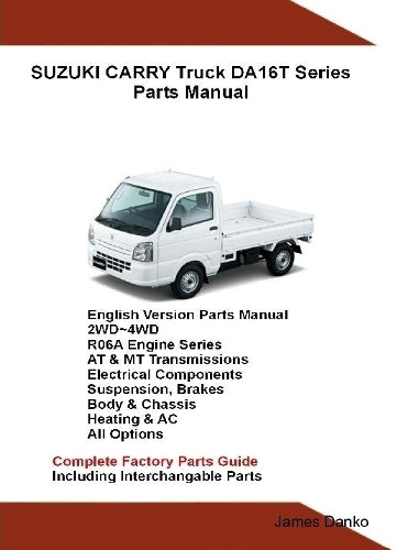 Suzuki Carry Truck DA16T Series Parts Manual