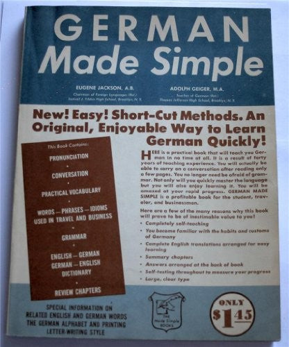 German Made Simple / By Eugene Jackson a