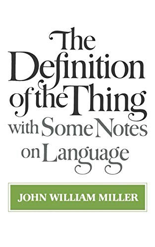 The Definition of the Thing