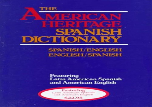 Ah Spanish / English Dict CL
