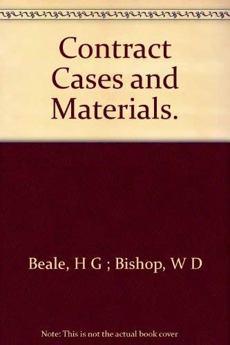 Contract Cases and Materials.