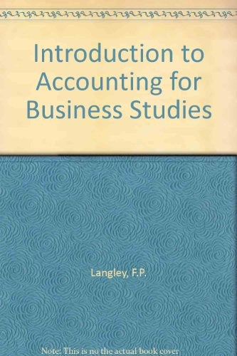 Introduction to Accounting for Business Studies