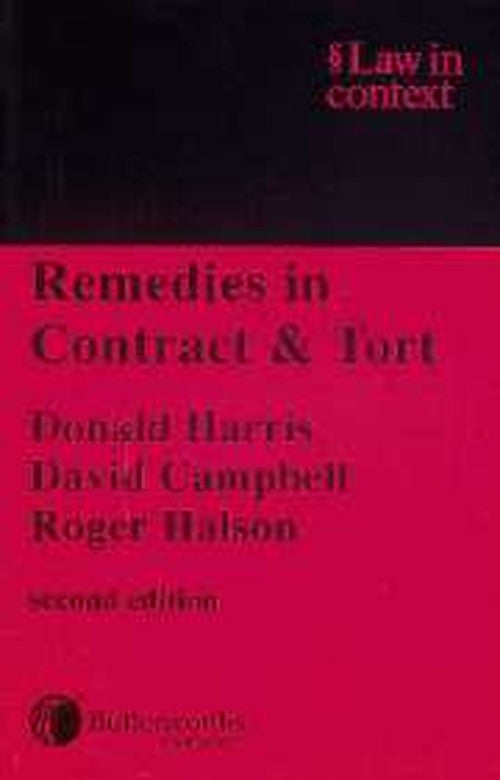 Remedies in Contract and Tort