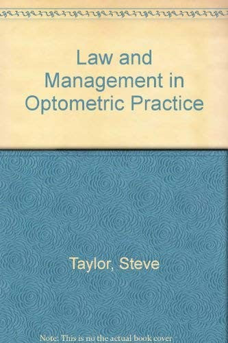 Law and Management in Optometric Practice