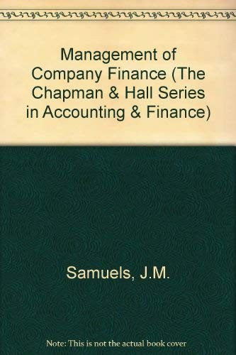 Management of Company Finance