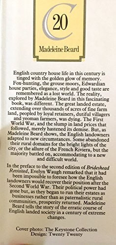 English Landed Society in the Twentieth Century