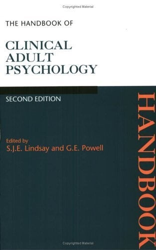 The Handbook of Clinical Adult Psychology