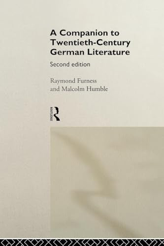 A Companion to Twentieth-Century German Literature
