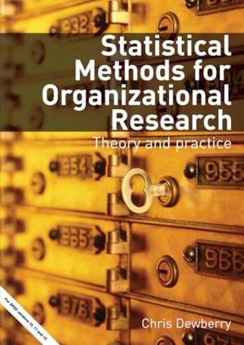 Statistical Methods for Organizational Research