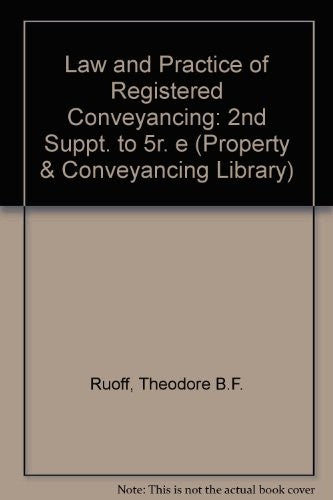 Law and Practice of Registered Conveyancing