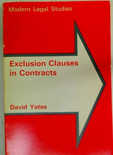 Exclusion Clauses in Contracts