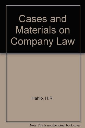 Cases and Materials on Company Law