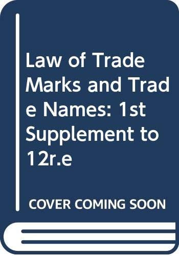 Law of Trade Marks and Trade Names