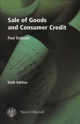 Sale of Goods and Consumer Credit