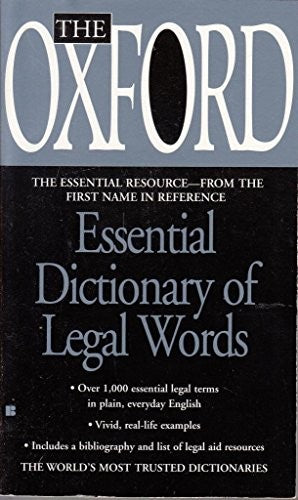 Oxford Essential Dictionary of Legal Words
