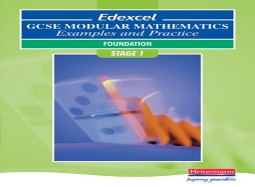 Edexcel GCSE Modular Maths Foundation Stage 1 Examples & Practice