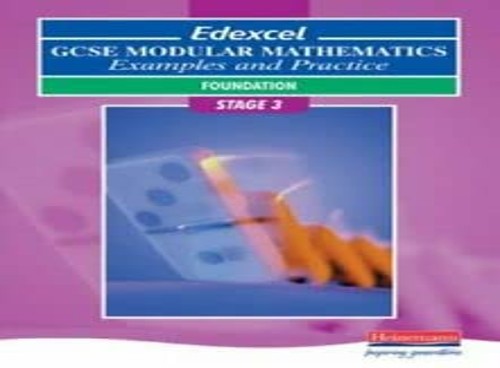 Edexcel GCSE Modular Maths Foundation Stage 3 Examples & Practice