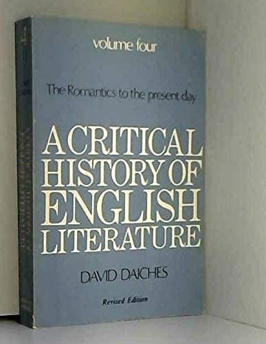 A Critical History of English Literature