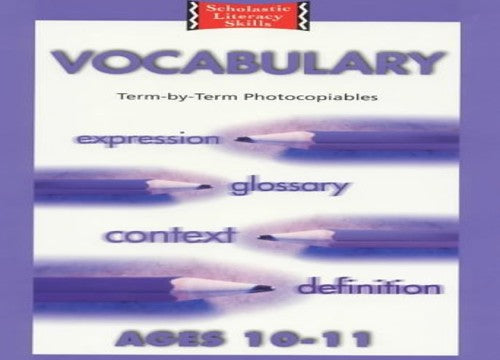 Vocabulary; Term By Term Photocopiables 10-11