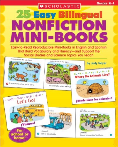 25 Easy Bilingual Nonfiction Mini-Books- Easy-to-Read Reproducible Mini-Books