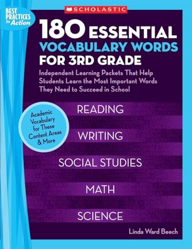 180 Essential Vocabulary Words for 3rd Grade