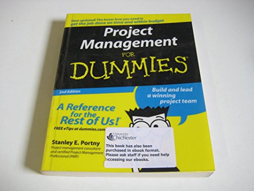 Project Management For Dummies