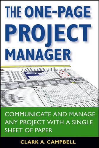 The One-page Project Manager
