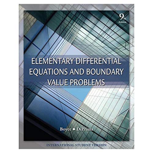 Elementary Differential Equations and Boundary Value Problems