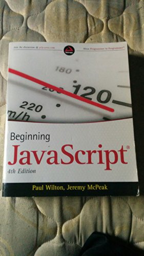 Beginning Javascript, 4th Edition