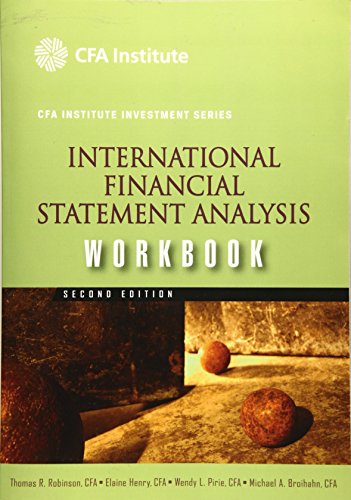 International Financial Statement Analysis Workbook