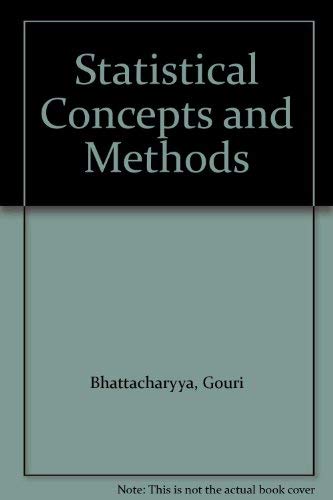 Statistical Concepts and Methods