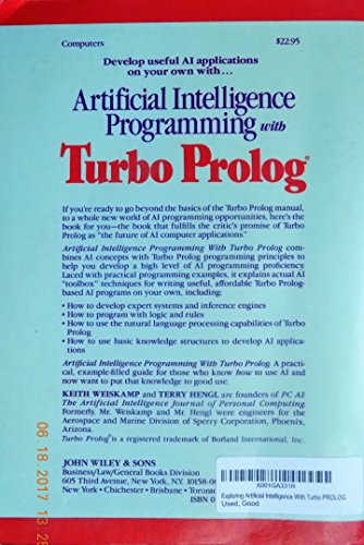 Artificial Intelligence Programming with Turbo PROLOG