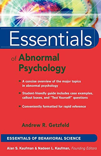 Essentials of Abnormal Psychology