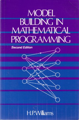 Model Building in Mathematical Programming