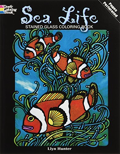 Sea Life Stained Glass Coloring Book