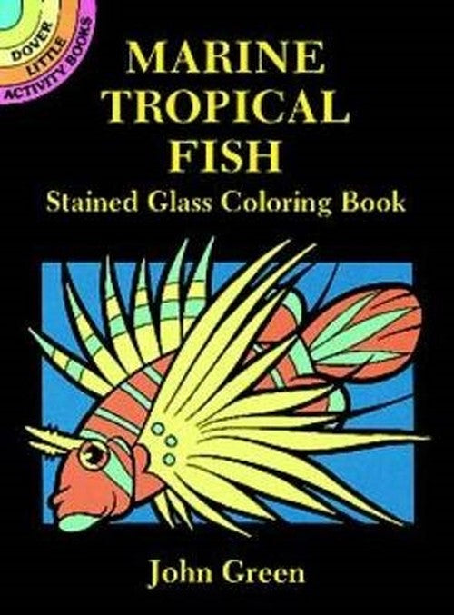 Marine & Tropical Fish Mini Stained Glass Coloring Book