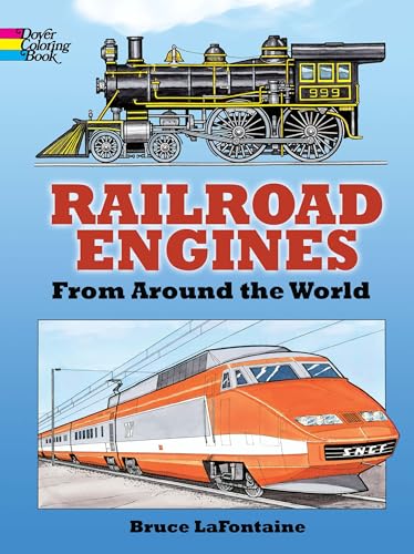 Railroad Engines from Around the World Coloring Book