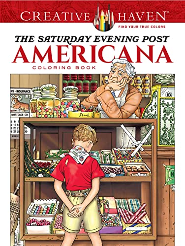 Creative Haven The Saturday Evening Post Americana Coloring Book