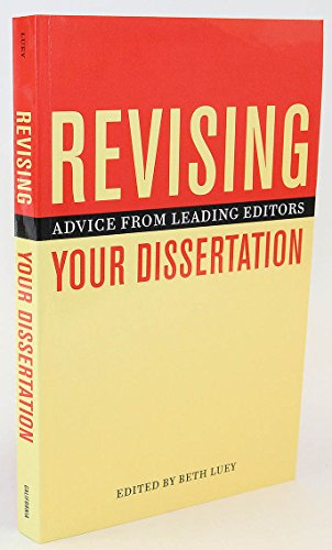 Revising Your Dissertation