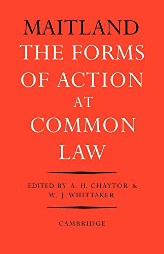 The Forms of Action at Common Law