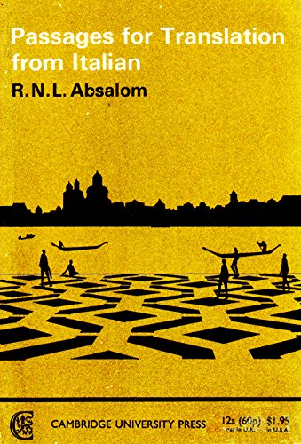 Passages for Translation from Italian