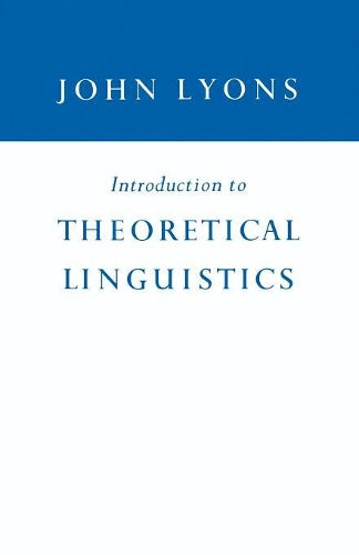 Introduction to Theoretical Linguistics