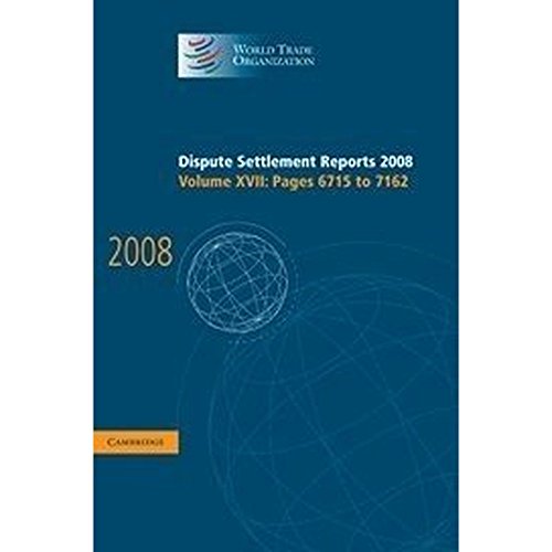 Dispute Settlement Reports 2008: Volume 17, Pages 6715-7162