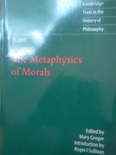 Kant: The Metaphysics of Morals