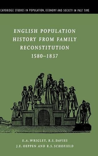 English Population History from Family Reconstitution 15801837